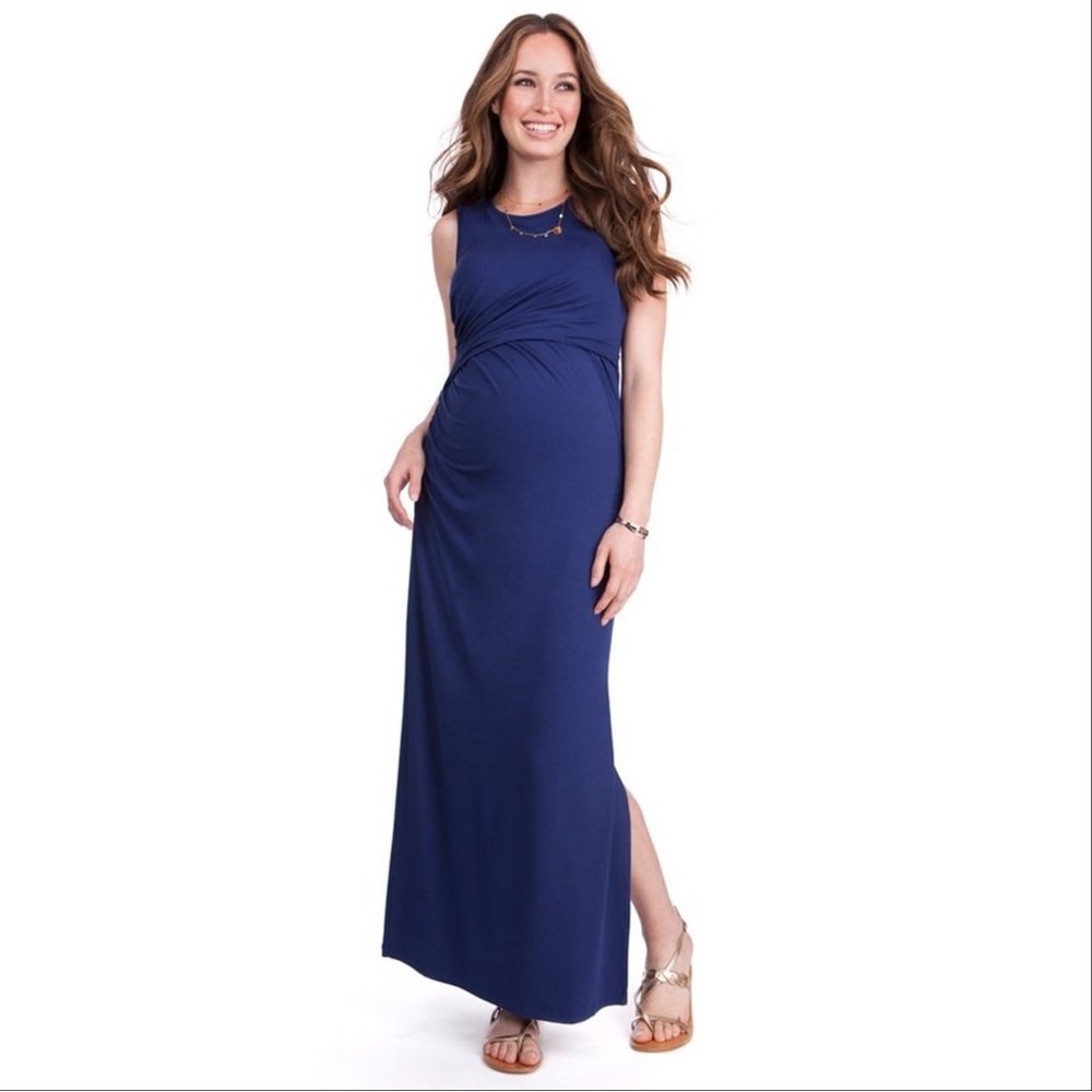Seraphine Royal Blue Sleeveless Maxi Dress